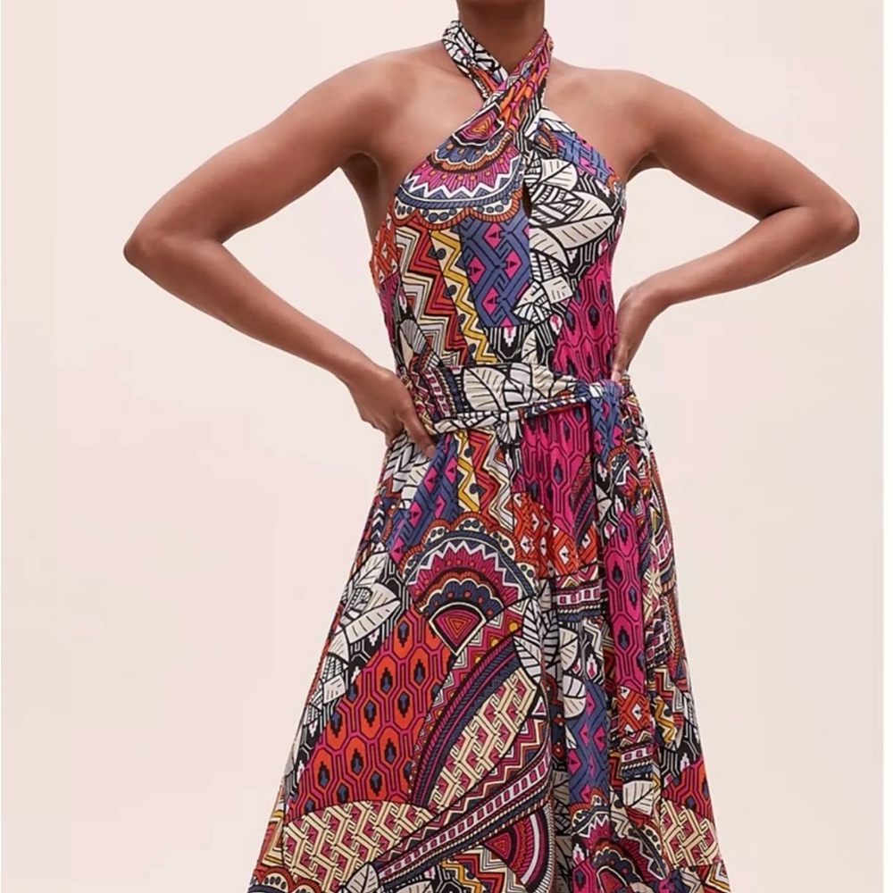 Anthropologie Multicolor Halter Dress
